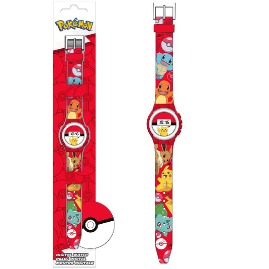 Pokemon Pok&Eacute;Mon Digitaal Horloge Rood