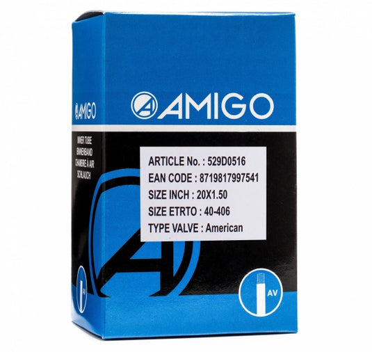 Amigo Binnenband 20 X 1.50 (40-406) Av 48 Mm zwart