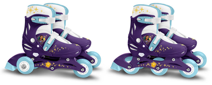 Disney Wish 2 In 1 Tri- & Inline Skates Semi-Softboot Paars paars/lichtblauw Maat 27-30