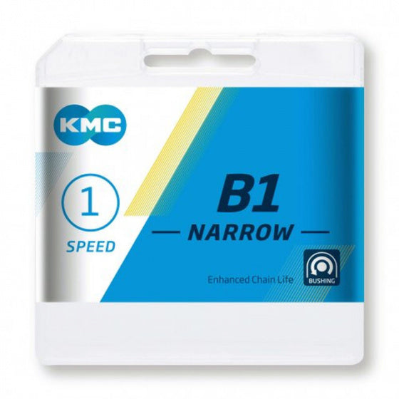 Laad de afbeelding in de Gallery-viewer, Kmc Ketting B1 Smal 1/2 X 3/32 Inch 112S Single Speed Zwart

