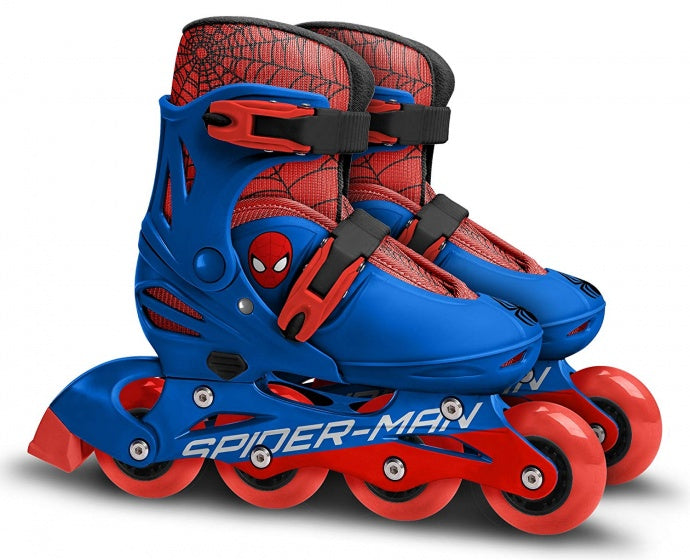 Laad de afbeelding in de Gallery-viewer, Marvel Inline Skates Spider-Man Hardboot Rood/Blauw Maat 30-33
