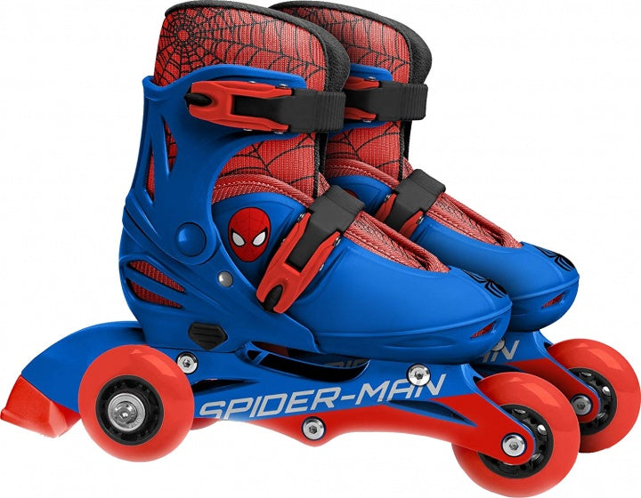 Laad de afbeelding in de Gallery-viewer, Marvel Inline Skates Spider-Man Hardboot Rood/Blauw Maat 27-30
