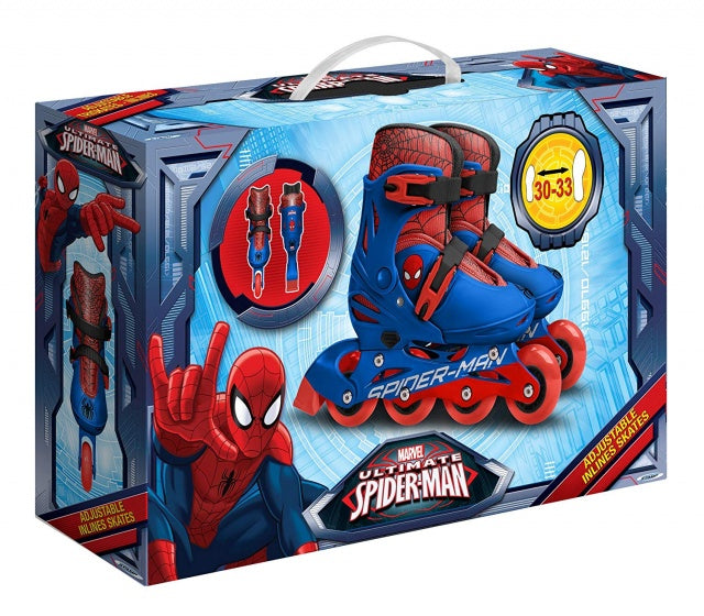 Laad de afbeelding in de Gallery-viewer, Marvel Inline Skates Spider-Man Hardboot Rood/Blauw Maat 30-33
