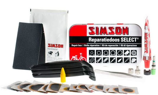Simson Reparatiedoos Select 12,5 Cm Aluminium Rood/Wit 23-Delig