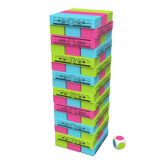 Spin Master Gabby's Dollhouse Jumbling Tower Blokkentoren Spel Met 48 Houten Blokjes