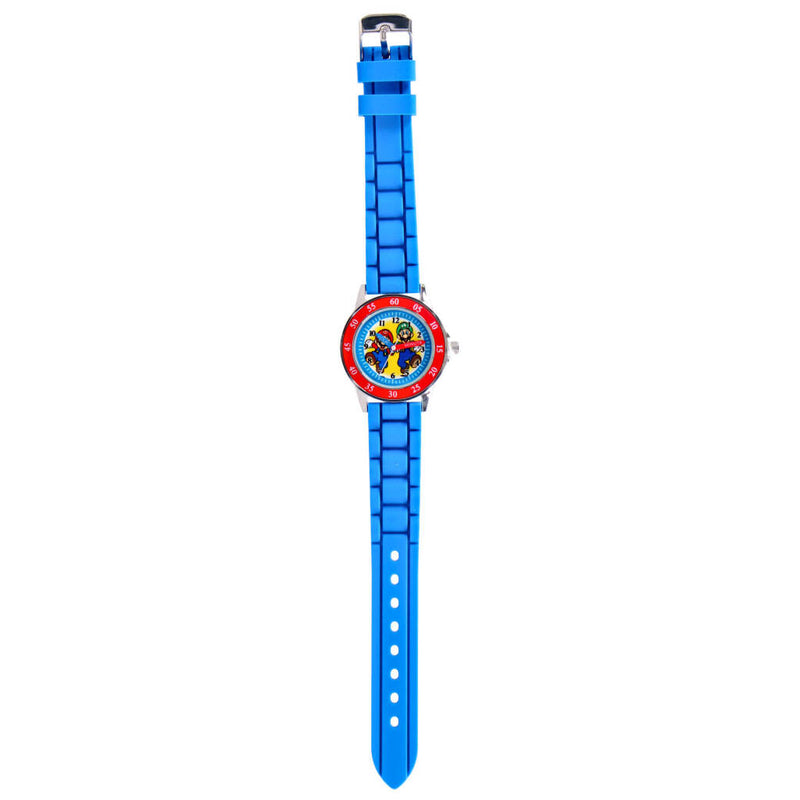 Laad de afbeelding in de Gallery-viewer, Super Mario Time Teacher Horloge Blauw/Rood
