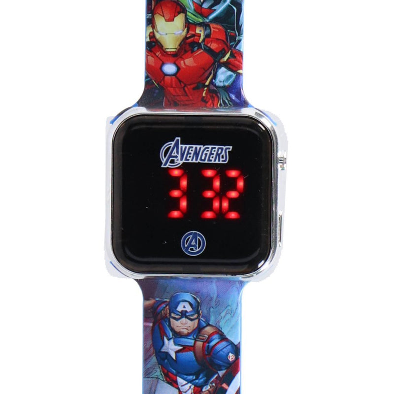 Laad de afbeelding in de Gallery-viewer, Marvel Mervel Led Horloge Avengers Blauw
