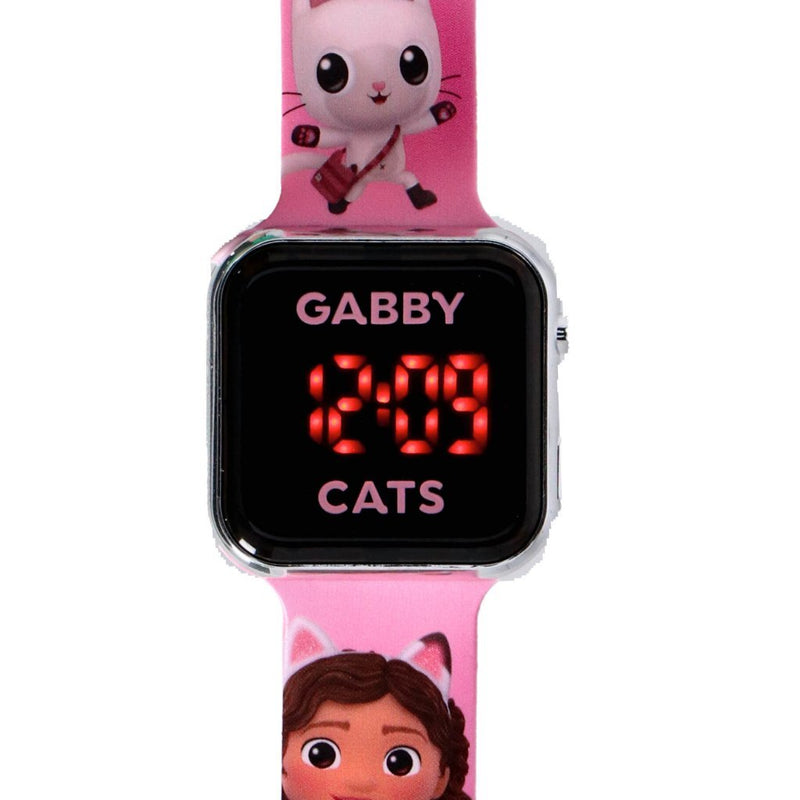 Laad de afbeelding in de Gallery-viewer, Gabby&#39;s Dollhouse Gabby&#039;S Dollhouse Led Horloge Roze
