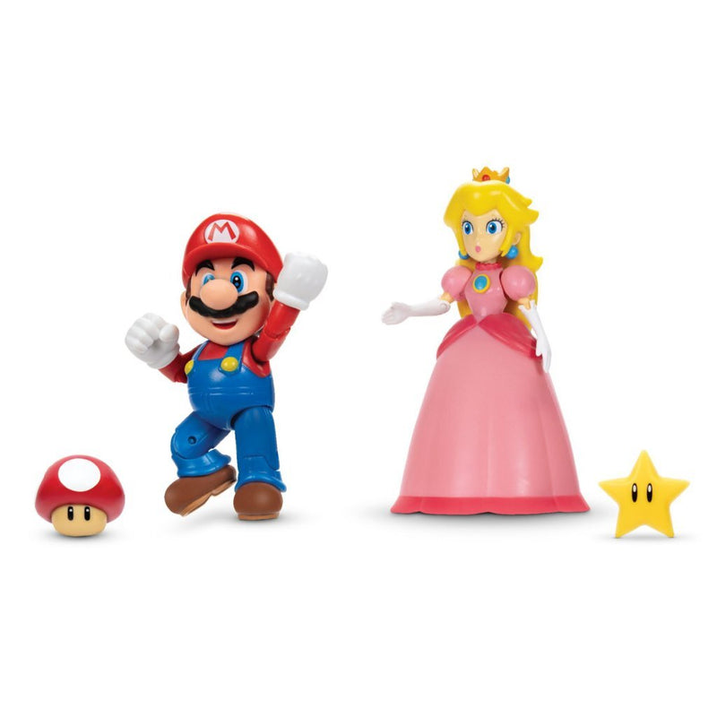 Laad de afbeelding in de Gallery-viewer, Super Mario Figuren Mario En Peach
