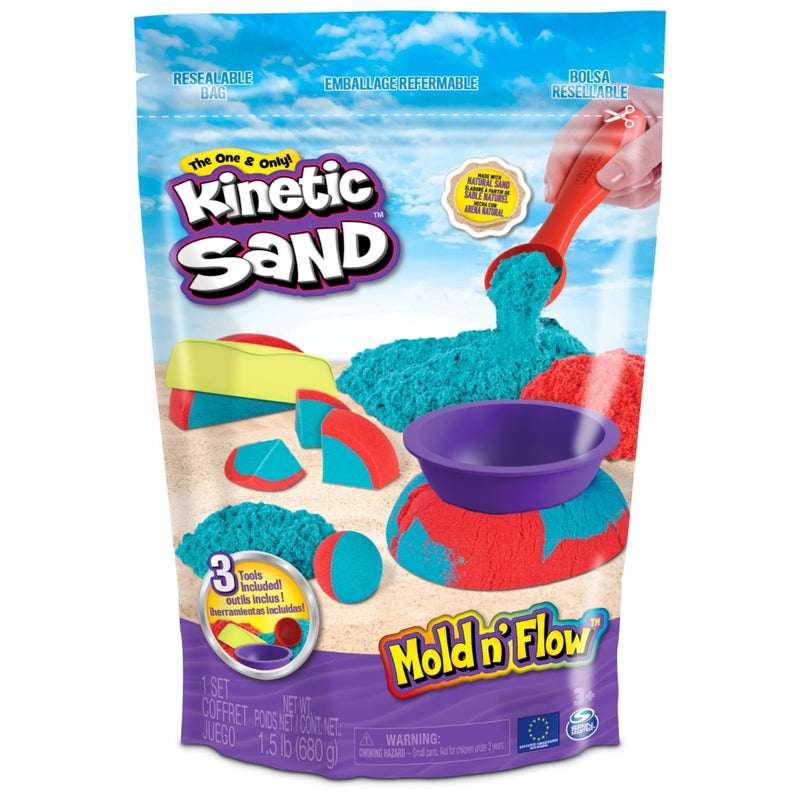 Laad de afbeelding in de Gallery-viewer, Kinetic Sand Mold And Flow 670 G Rood/Blauwgroen
