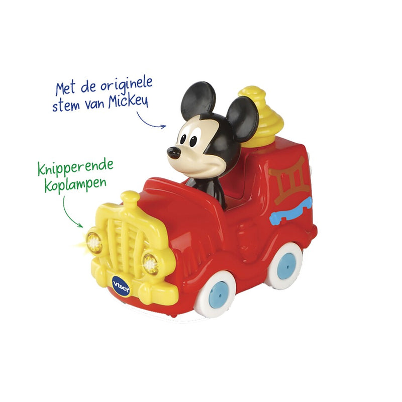 Laad de afbeelding in de Gallery-viewer, Vtech Toet Toet Auto Disney Mickey Brandweerwagen + Licht En Geluid
