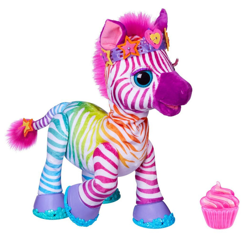 Laad de afbeelding in de Gallery-viewer, Furreal Friends Furreal Zenya My Rainbow Zebra + Geluid En Accessoires
