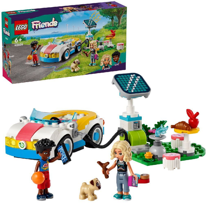 Laad de afbeelding in de Gallery-viewer, Lego Friends 42609 Elektrische Auto En Oplaadpunt
