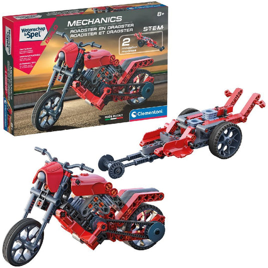 Clementoni Wetenschap En Spel Mechanics Roadster + Dragster
