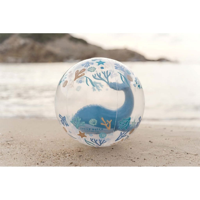 Laad de afbeelding in de Gallery-viewer, Little Dutch Ocean Dreams 3D Strandbal Walvis 35 Cm
