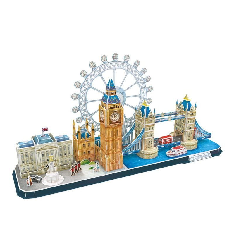 Laad de afbeelding in de Gallery-viewer, Cubic Fun City Line 3D Puzzel Londen 107 Stukjes
