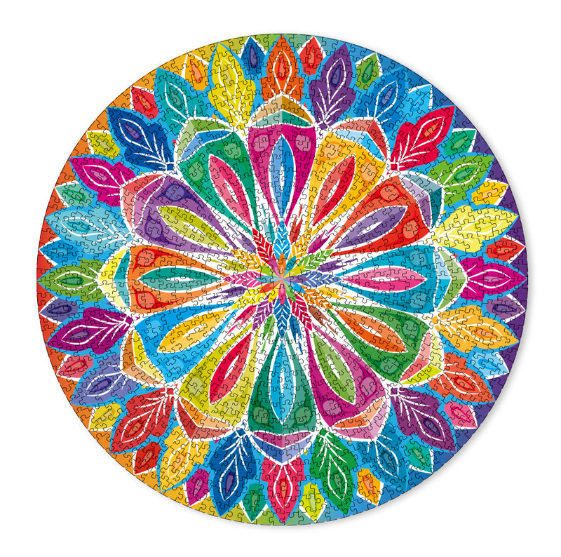 Laad de afbeelding in de Gallery-viewer, Grafix Mandala Ronde Puzzel 1000 Stukjes
