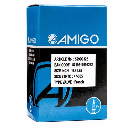 Amigo Binnenband 18 X 1.75 (47-355) Fv 48 Mm zwart