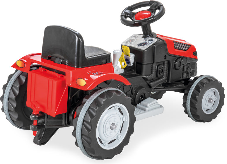 Laad de afbeelding in de Gallery-viewer, Amigo Pilsan Active Accuvoertuig Tractor 6V  rood/zwart
