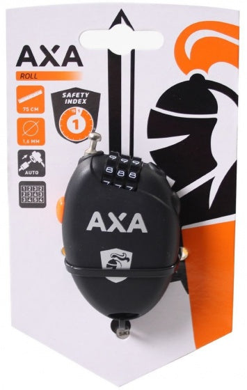 Axa Kabelcijferslot Roll 750 X 1,6 Mm Zwart