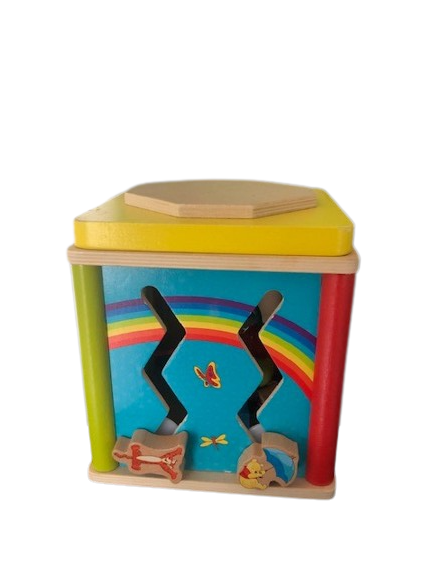 Laad de afbeelding in de Gallery-viewer, Winnie The Pooh kubus met spelletjes/puzzels (Tweedehands)

