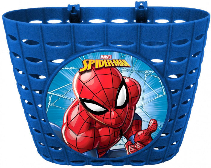 Laad de afbeelding in de Gallery-viewer, Disney Fietsmandje Spider-Man Jongens 12 X 20 Cm Blauw
