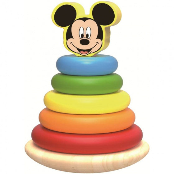 Laad de afbeelding in de Gallery-viewer, Tooky Toy Mickey Mouse Houten Stapeltuimelaar 12 Maanden 7-Delig
