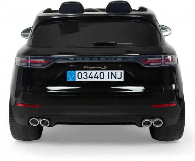 Laad de afbeelding in de Gallery-viewer, Injusa Elektrische Kinderauto Porsche Cayenne S 12V Zwart
