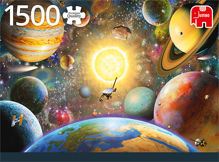 Laad de afbeelding in de Gallery-viewer, Jumbo Legpuzzel Premium - Floating In Outer Space 1500 Stukjes
