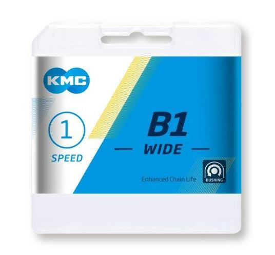 Laad de afbeelding in de Gallery-viewer, Kmc Ketting B1 Breed 1/2 X 1/8 Inch 112S Single Speed Zwart
