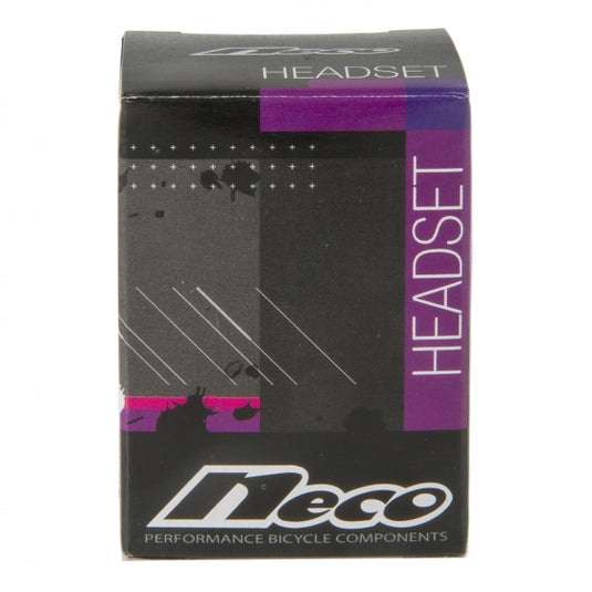 Neco Half-Cartridge-Ahead Balhoofdstel Staal 1 1/8 Inch Zwart