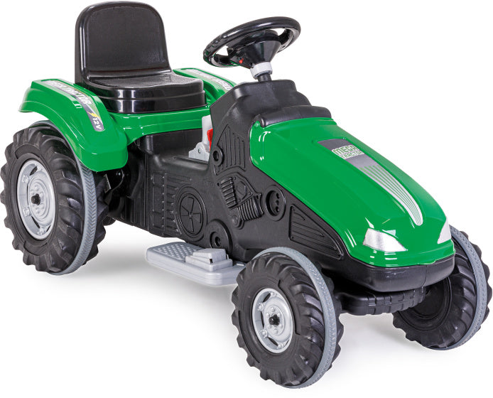 Laad de afbeelding in de Gallery-viewer, Amigo Pilsan Mega Accuvoertuig Tractor 12V /Zwart groen
