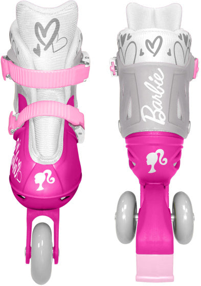 Stamp 2-In-1 Skates Barbie Hardboot Verstelbaar  roze/wit Maat 27-30