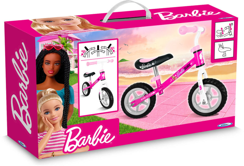 Laad de afbeelding in de Gallery-viewer, Stamp Loopfiets Barbie 10 Inch Meisjes Roze
