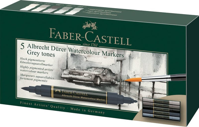 Faber Castell Fc-160306 Wk25Aquarel Marker Fc AlbrechtdÜRer 5 Stuks Grey Tones