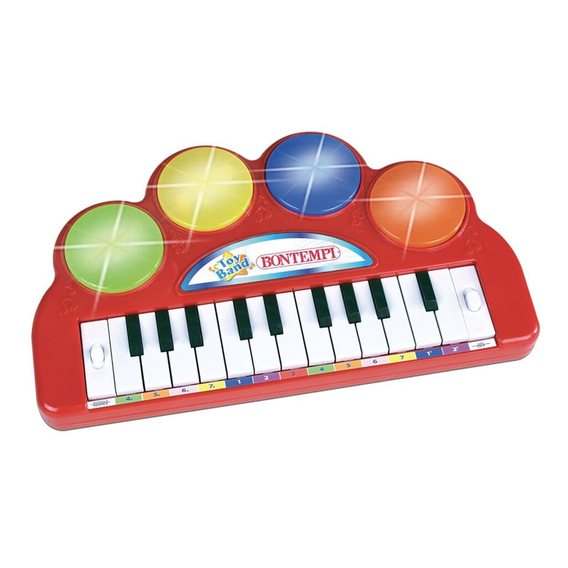 Laad de afbeelding in de Gallery-viewer, Bontempi Magic Light Keyboard 22 Toetsen + 4 Drumpads
