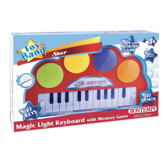 Bontempi Magic Light Keyboard 22 Toetsen + 4 Drumpads