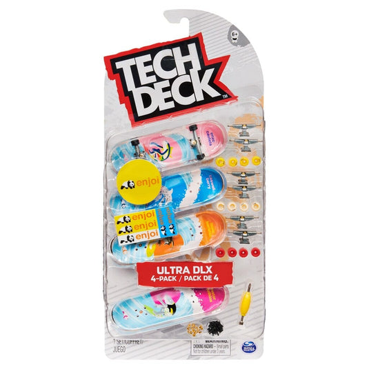 Tech Deck Ultra Dlx Fingerboards 4-Pack Assorti