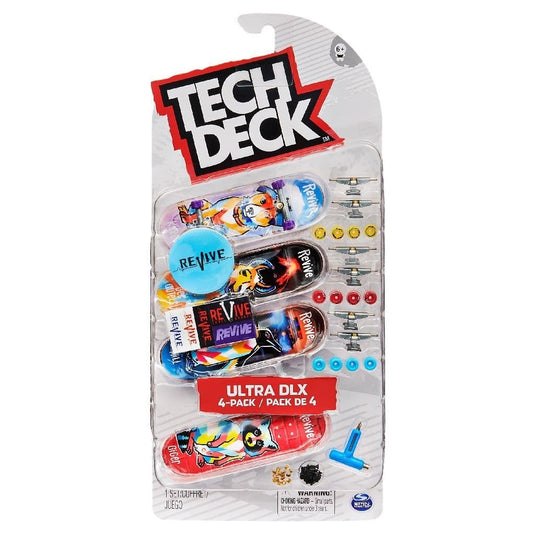 Tech Deck Ultra Dlx Fingerboards 4-Pack Assorti