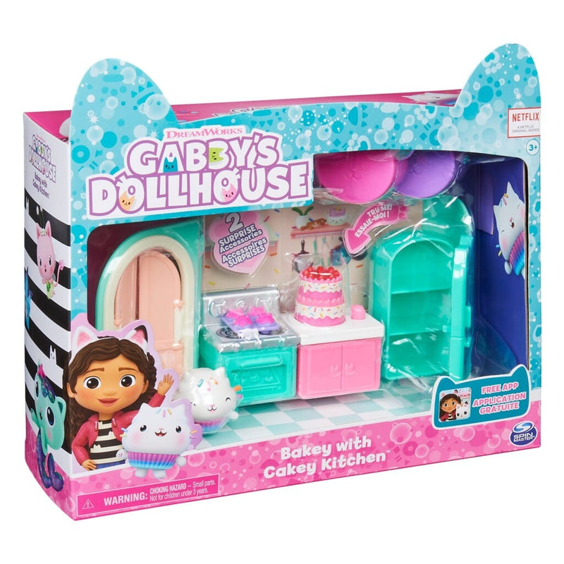 Laad de afbeelding in de Gallery-viewer, Spin Master Gabbys Dollhouse Bakey With Cakey Kitchen

