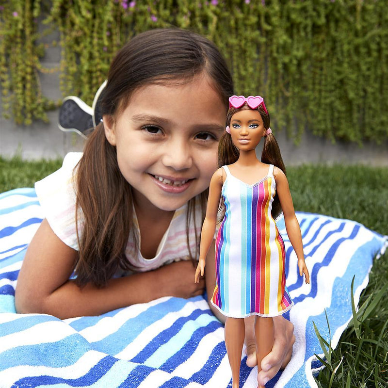 Laad de afbeelding in de Gallery-viewer, Barbie Loves The Ocean Pop Regenboogjurk
