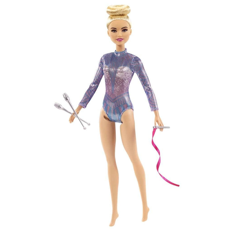 Laad de afbeelding in de Gallery-viewer, Barbie Ritmische Gymnastiek Pop Blond + Accessoires
