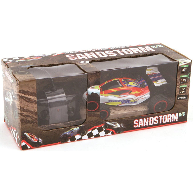Laad de afbeelding in de Gallery-viewer, Basic Sandstorm 2-Kanaals 4-Wheel Drive Rc Buggy 1:18 Assorti
