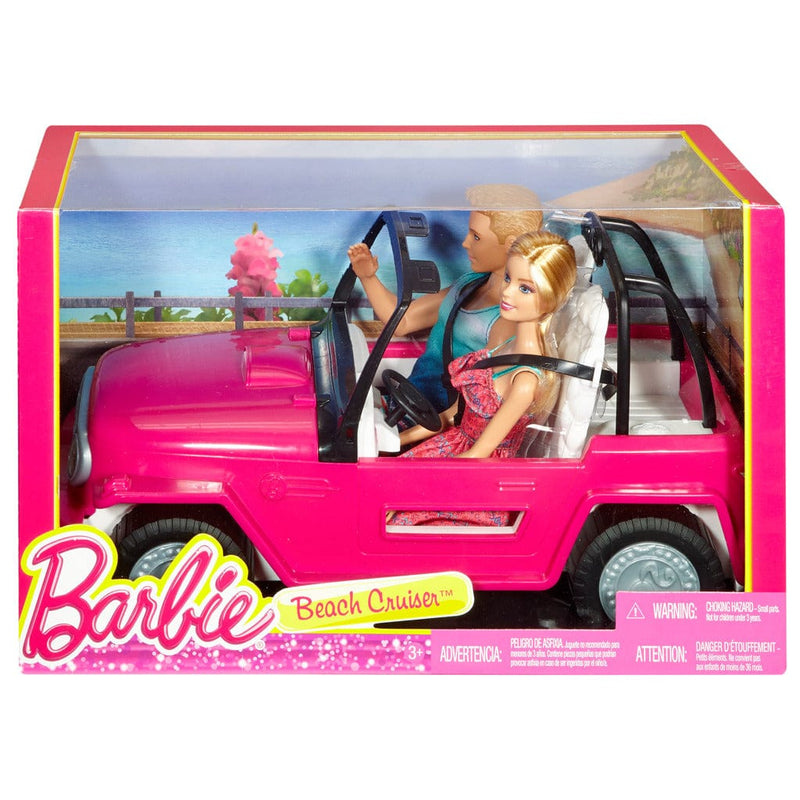 Laad de afbeelding in de Gallery-viewer, Barbie Beach Cruiser Met Barbie En Ken
