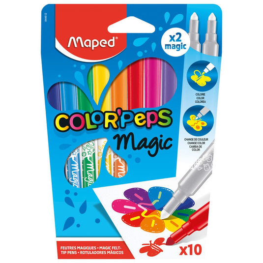 Maped Color'Peps Magic Viltstiften 8 Kleuren + 2 Magic Stiften