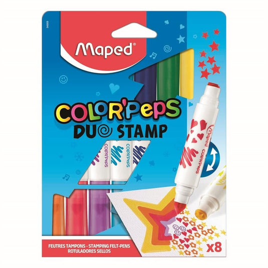 Maped Color'Peps Duo Stamp Viltstiften 8 Stuks