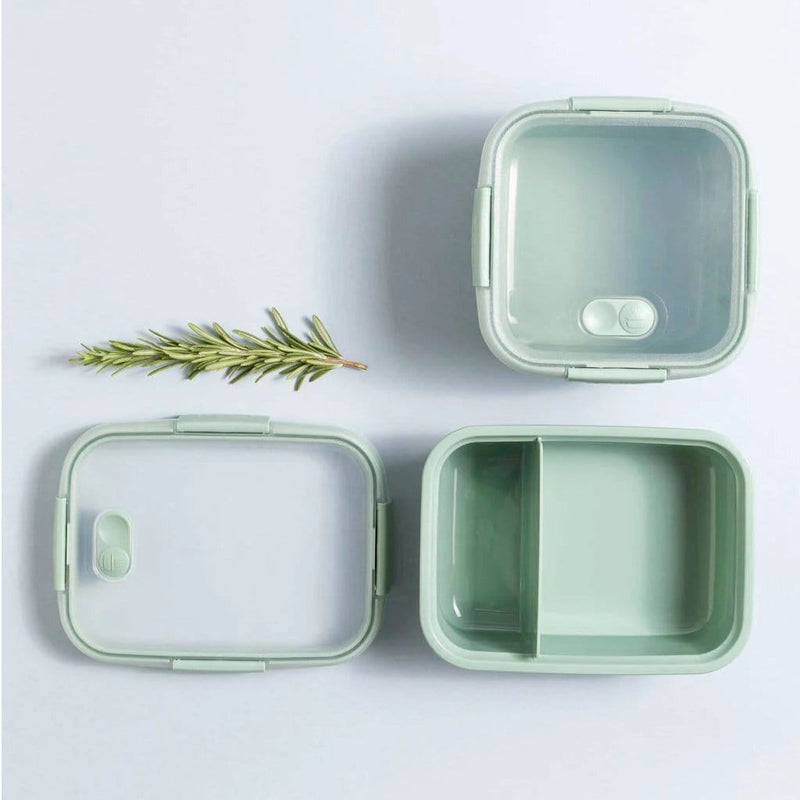Laad de afbeelding in de Gallery-viewer, Curver Smart To Go Eco Lunchbox 0.6 + 0.3L Groen
