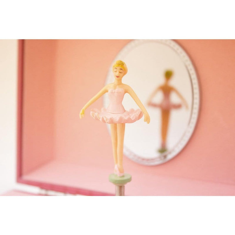 Laad de afbeelding in de Gallery-viewer, Ulysse Sieradendoosje Met Muziek Met Ballerina Parasol Roze
