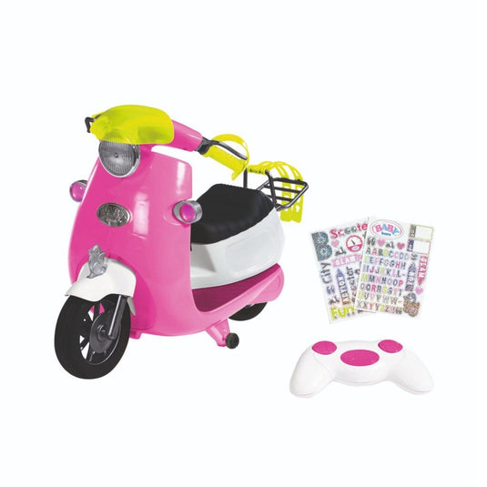 Baby Baby Baby Born City Glam Rc Scooter + Stickers + Licht