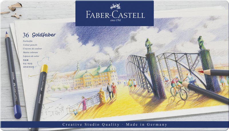 Laad de afbeelding in de Gallery-viewer, Faber Castell Fc-114736 Kleurpotlood Faber-Castell Goldfaber Etui Ã 36 Stuks
